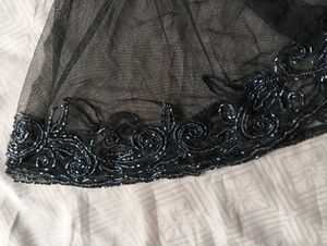 Designer net beaded top