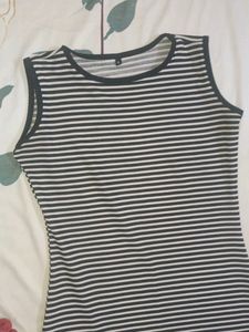 Striped Sleeveless Dress