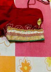 Maroon Color Bandhani Blouse