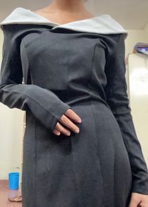 DROP SHOULDER DRESS