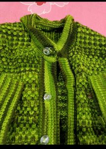 Green Knit Cardigan