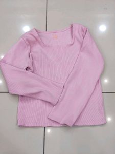 Pink Long Sleeve Top