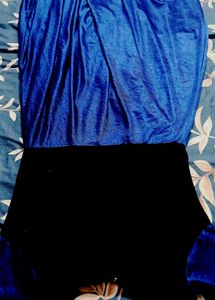 Gown Full Velvet With Half Sleeves Free Size
