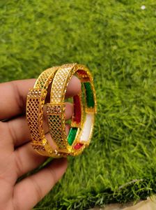 Gold Plated Bangle Set