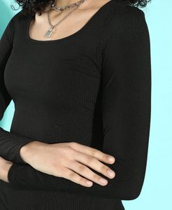 Black Bodycon Mini Dress