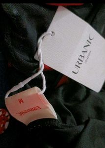 URBANIC BUSTIER MESH MIDI DRESS