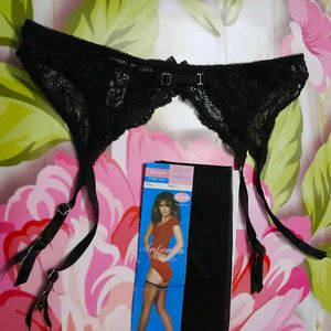 [805]Black Lace Garter Belt Suspender