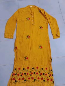 Kurthi Yellow Colour