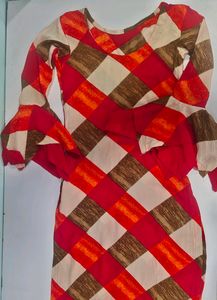 Stitched Kurti with Flared Sleeves