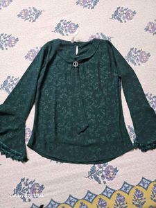 Dark Green Color Top