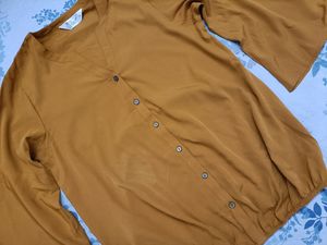 Boho Bell Sleeve Button Down Top