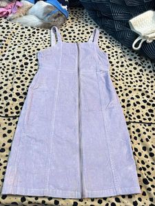 NUON Women Pinafore Purple Dress
