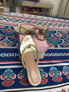 Gold Rhinestone Heels