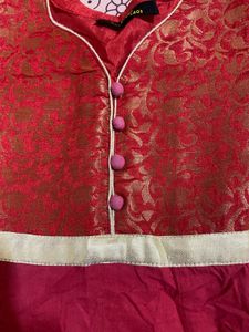 MBE Stunning Red Colour Kurta