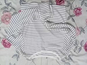 Striped Cropped Long Sleeve
