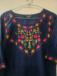 Embroidered Cotton Top