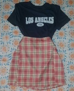 Plaid Mini Skirt