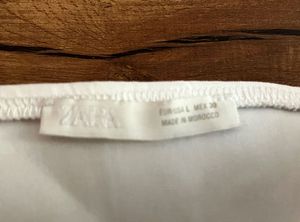 Zara White Bow Detail Top