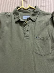 Calvin Klein Olive Polo Shirt