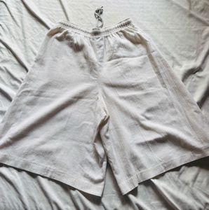 Cream/white Drawstring Shorts