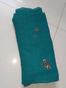 Good looking Sea Green Georgette Saree