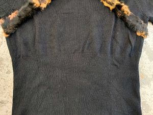 Fur Trim Sweater