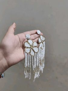 Diy Beaded Flower Earrings