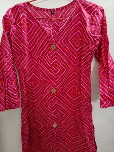 Cotton Pink Kurti