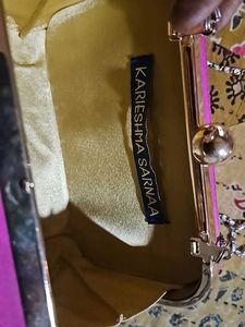 Embroidery Small Sling With Metal Belt
