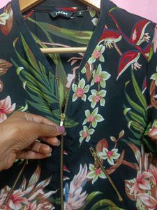 Floral Bomber Jacket