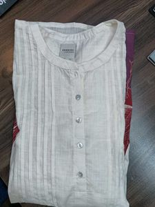 White Tunic with Crane Design (Unused)