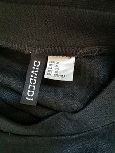 H&amp;M Black Two-Piece Set Large/ XL Size