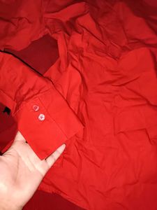 Burberry Red Button-Up