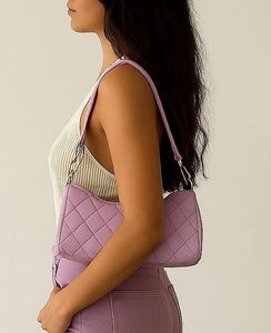 Lilac Quilted Shoulder Bag 💜💟