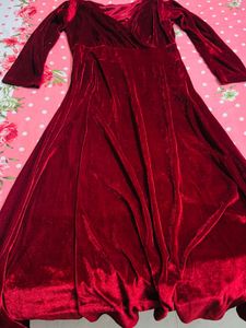 Maroon PartyWear Long Dress Gown