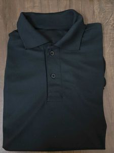 Men’s Black Polo Neck T-Shirt |  Brand New XL