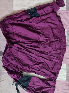 Purple Off Shoulder XS