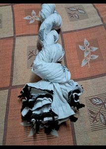 White Printed Dupatta