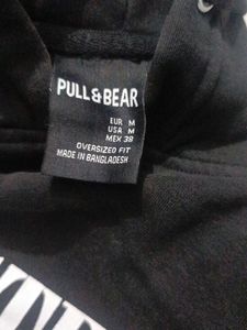 Cozy Black Graphic Print Hoodie