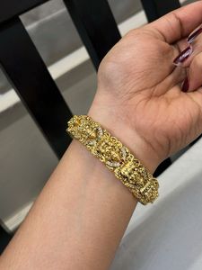 Ornate Gold-Tone Bangle
