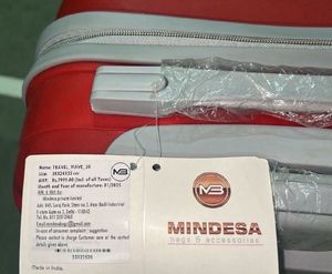 Red Mindesa Suitcase- New