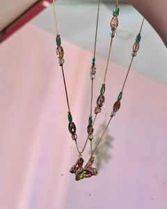 ✨ Y2K Fairycore Glass Bead Necklace ✨