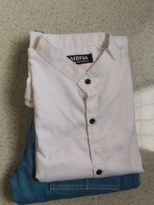 White Button-Down & Blue Jeans