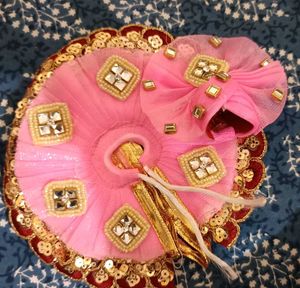 Ladoo Gopal Dress With Mukut ( Colour Available)