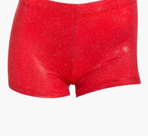 Red Glitter Shorts