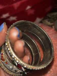 Set of Embellished Bangles