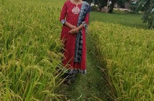Tomato Red Kurti Set With Bottom And Duppata