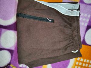 Brown Casual Shorts