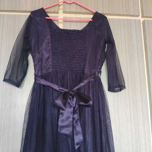 Navy Blue Long Gown