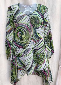 I. Abstract Print Long Sleeve Top